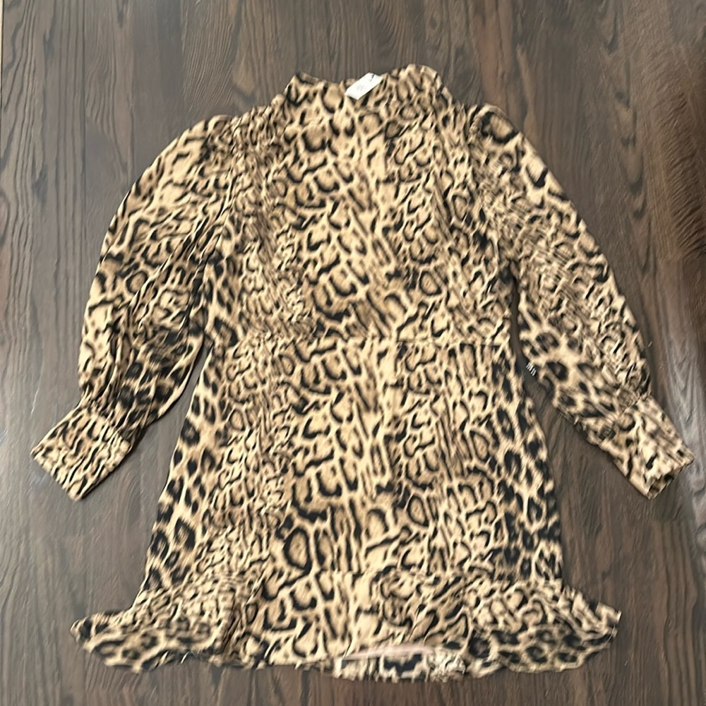 BNWT Express High Neck Leopard Dress